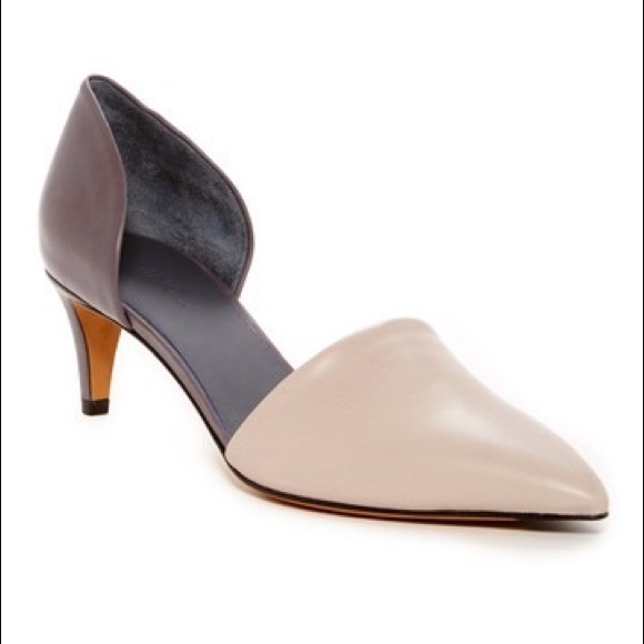 Vince 'Aurelian' Pointed Toe Leather d'Orsay Pump - Picture 1 of 4